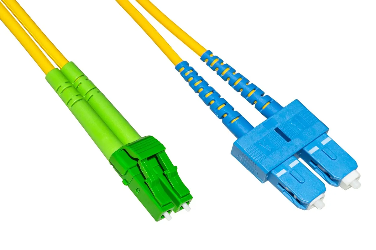 Cavo Fibra Ottica Lc Apc A Sc Upc Singlemode Duplex Mt.1 - immagine 1