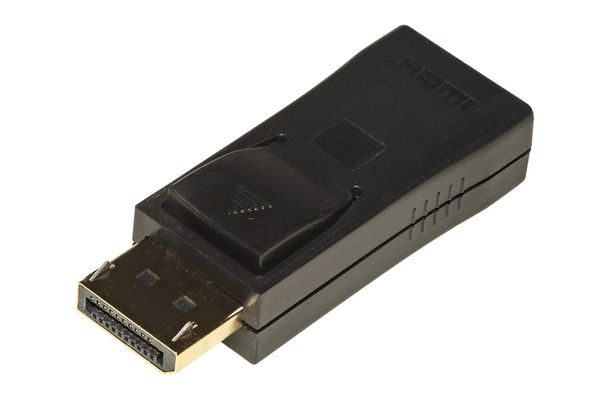 Adattatore Displayport 1.2 Maschio - Hdmi 1.4 Femmina Contatti Dorati 4K@30Hz - immagine 1