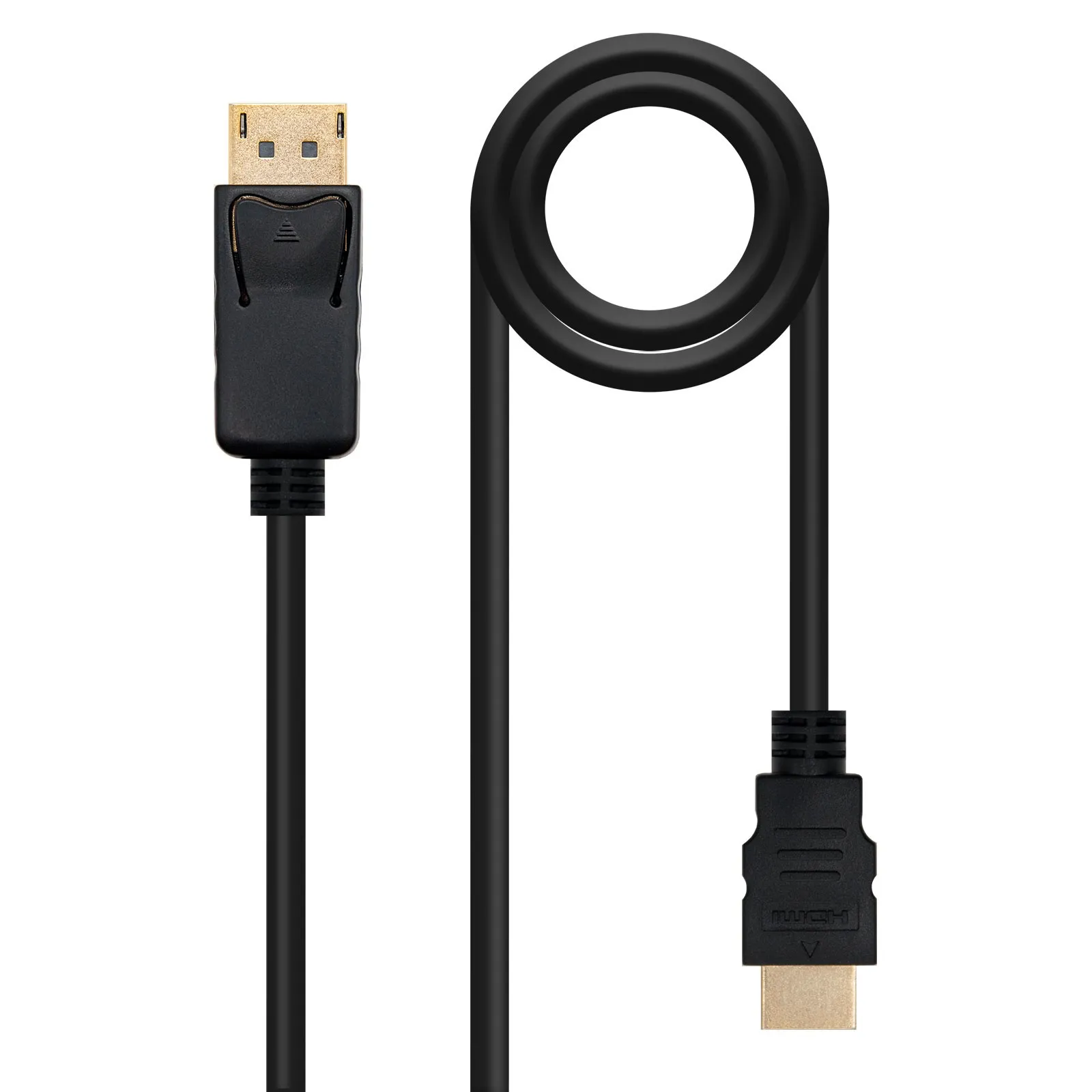 Nanocable 10.15.4302 cavo e adattatore video 2 m DisplayPort HDMI tipo A (Standard) Nero - immagine 1