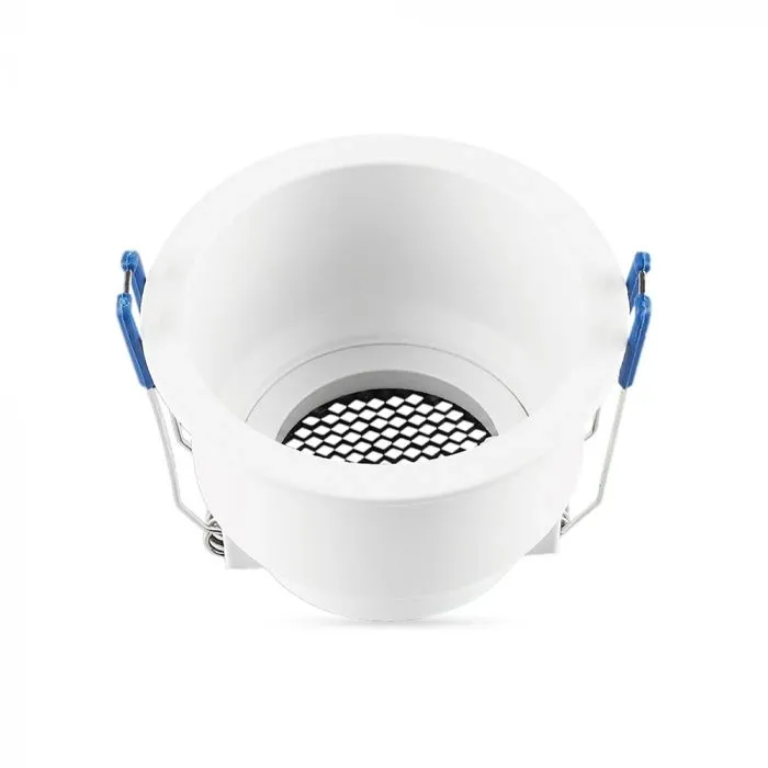 Gu10 Fitting Round Aluminum Body Deep Anti Glare White Body With Hoyne Comb - immagine 1