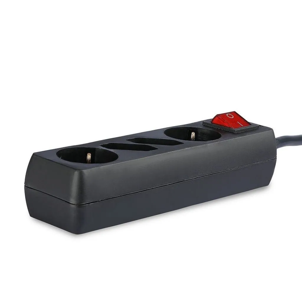 V-TAC Multipresa con Cavo 15m 4 Prese 2 10A 2P + Schuko 2 10A e Interruttore Luminoso Spina Schuko Colore Bianco - immagine 1