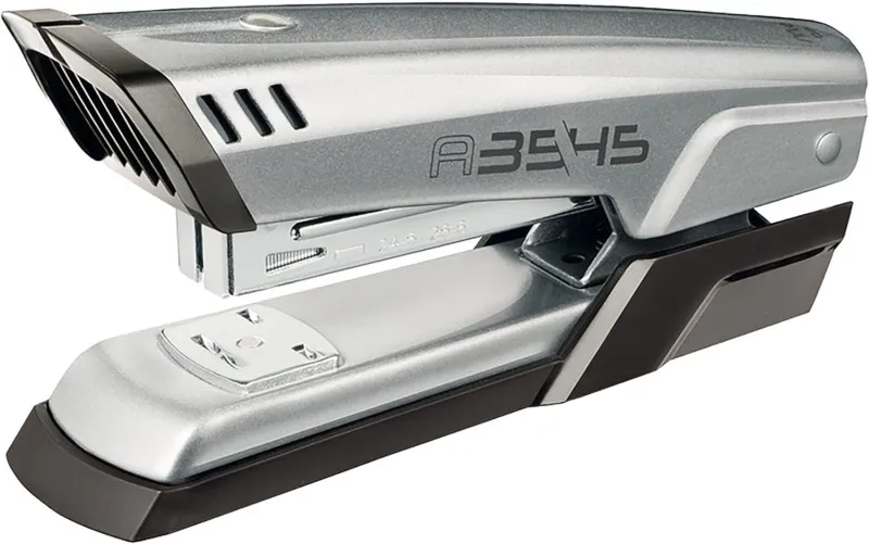 Cucitrice da tavolo in metallo Maped Half Strip A-3545 - Fino a 25 fogli alla volta - Contiene punti metallici 24/6 e 26/6 - Cucitura aperta e chiusa - Grigio metallizzato - immagine 1