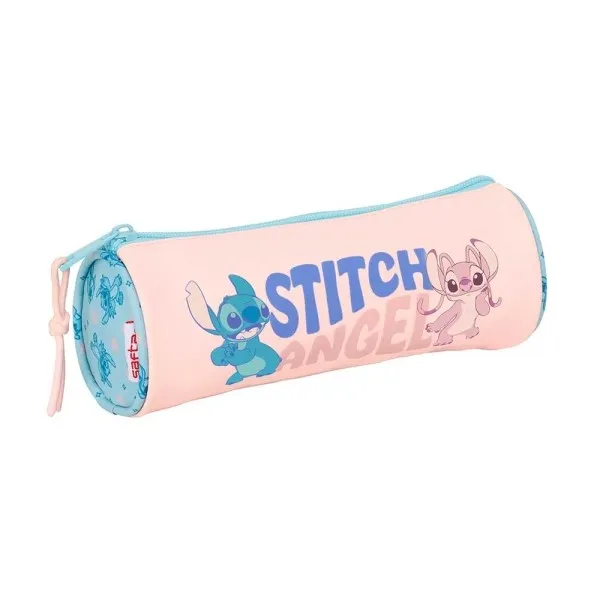 Custodia Safta Stitch Ohana - Maniglia di facile apertura - 1 litro - 200x70x70 mm - Colore rosa pastello - immagine 1