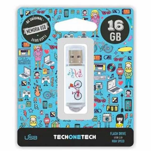 TechOneTech Be Bike Memoria USB 2.0 16GB (Pendrive) - immagine 1