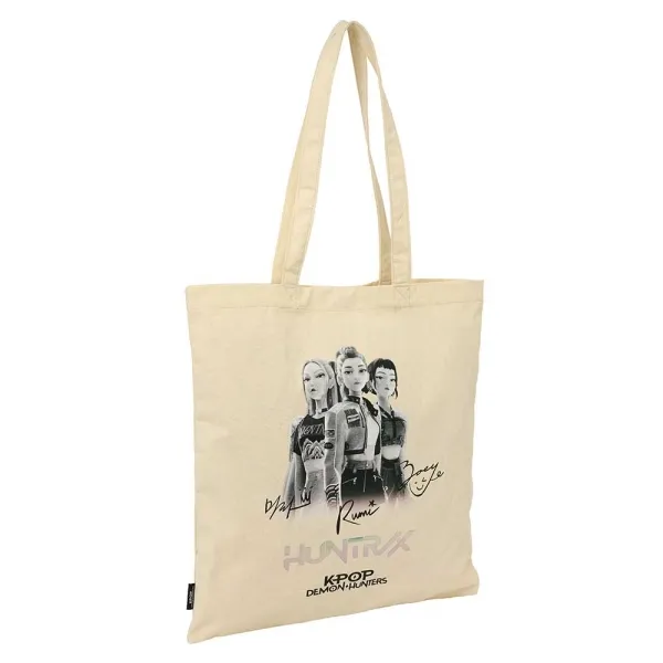 Borsa tote Safta K-Pop Demon Hunters Tour - Borsa in tela - Manici - 38x42 cm - Beige - immagine 1