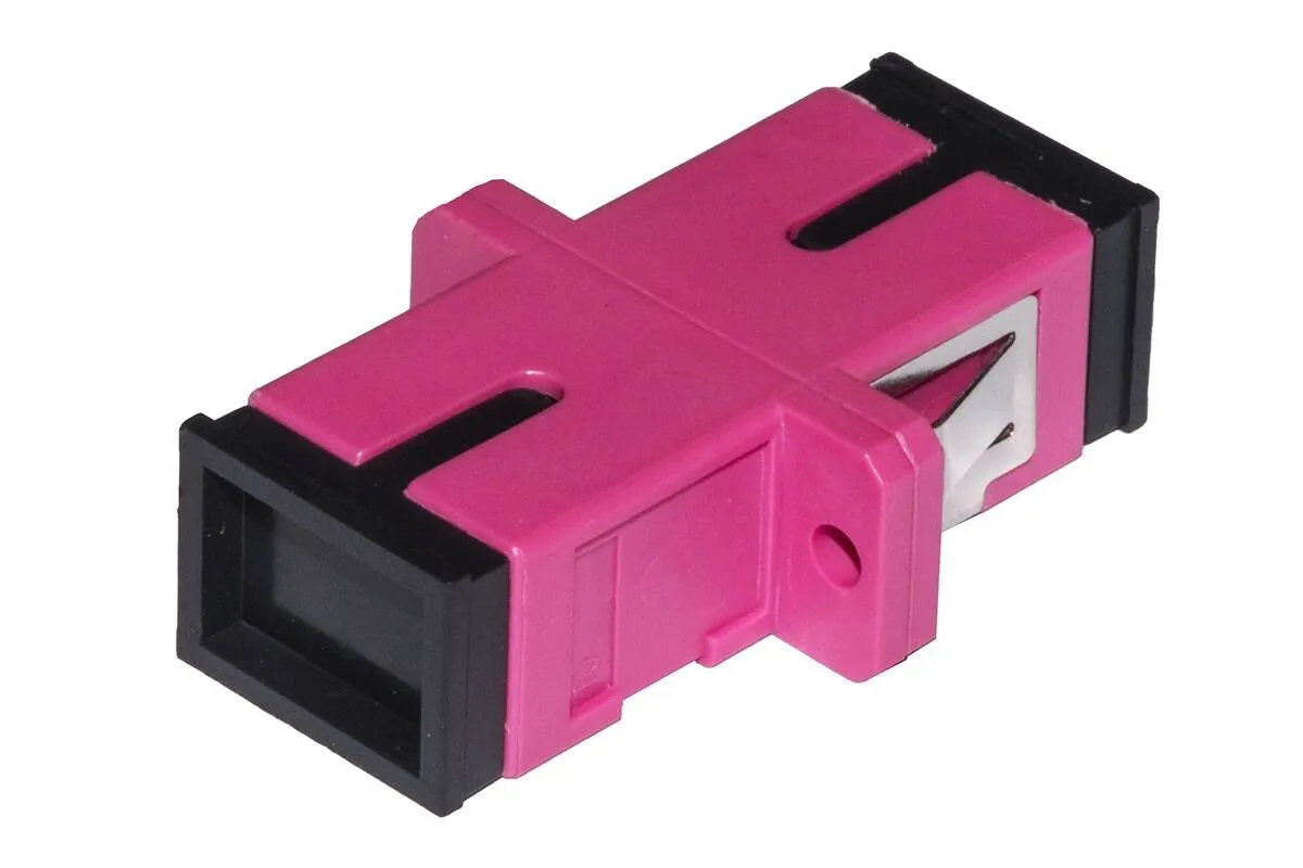 Confezione 12 Adattatori Fibra Ottica Sc/Sc Multimode Simplex Om4 Upc - immagine 1