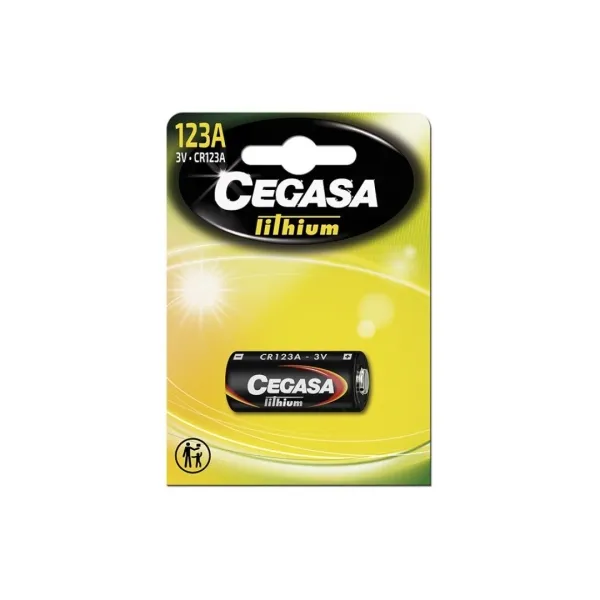 Cegasa Lithium CR123A Confezione da 1 batteria 123A 3V - immagine 1
