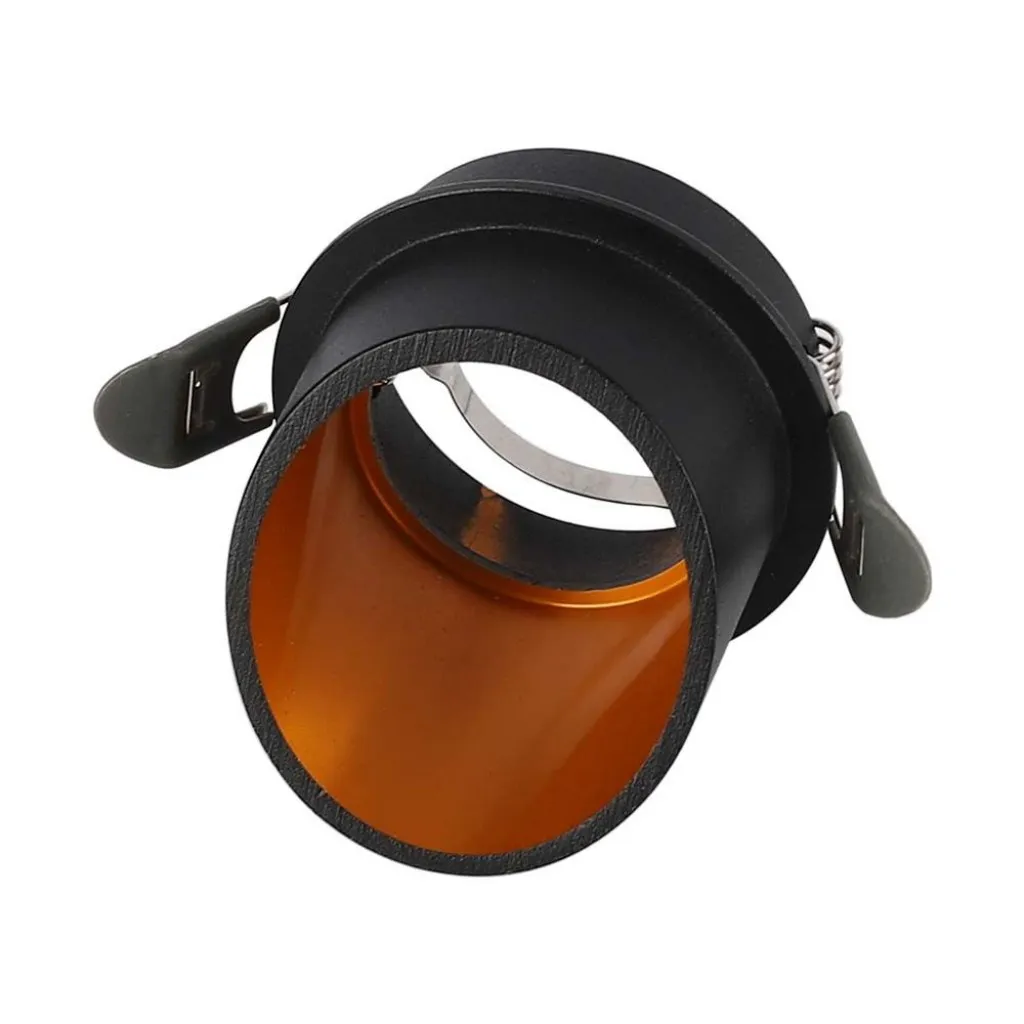 V-TAC Portafaretto LED da Incasso GU10 Corpo in Alluminio a Cilindro Colore Nero - immagine 1