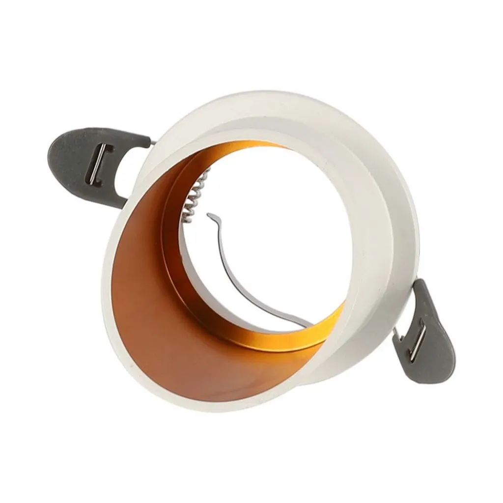 V-TAC Portafaretto LED da Incasso GU10 Corpo in Alluminio a Cilindro Colore Bianco - immagine 1
