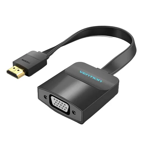 Vention 74345 cavo e adattatore video 015 m VGA (D-Sub) HDMI tipo A (Standard) Nero - immagine 1
