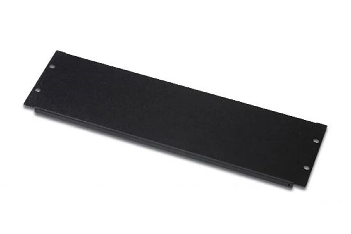 Pannello Cieco Per Armadi Rack 19 3U Colore Nero - immagine 1