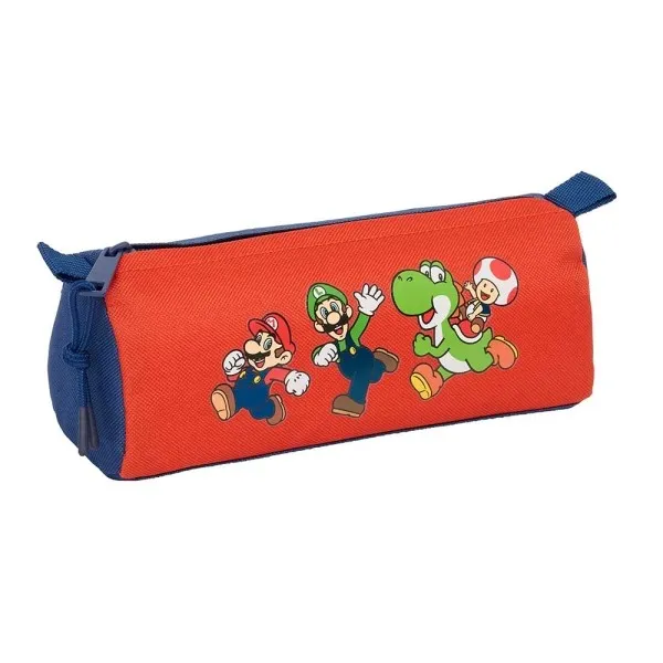Astuccio Safta Super Mario Mamma Mia - Chiusura a cerniera - 120 litri - 210x70x80 mm - Rosso e blu - immagine 1