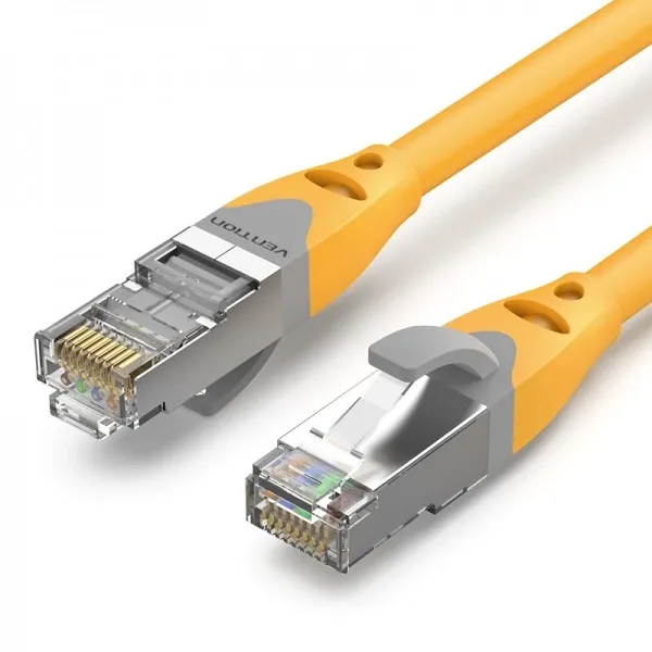 Cavo di rete Vention SFTP RJ45 Cat.6a - 8 m - Colore giallo - immagine 1
