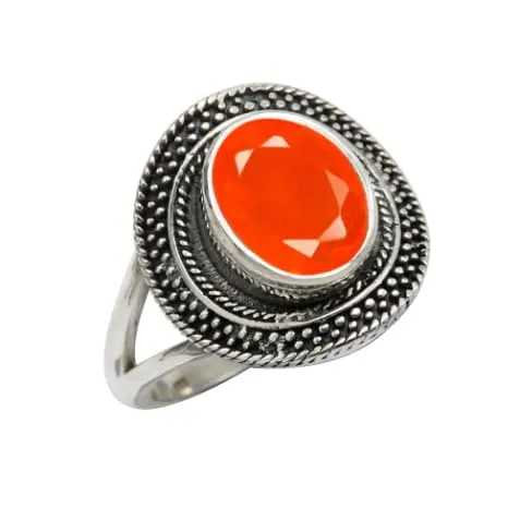 Corniola Anello placcato argento donna Idea gioiello T1085AF8_54 (17.2) - immagine 1