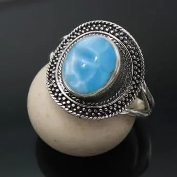 Larimar Anello placcato argento gioiello ideale come T1085BF20_66 (21.0) - immagine 2