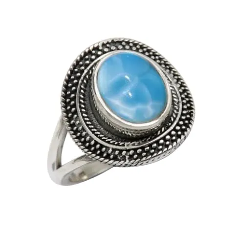 Larimar Anello placcato argento gioiello ideale come T1085BF12_58 (18.5) - immagine 1