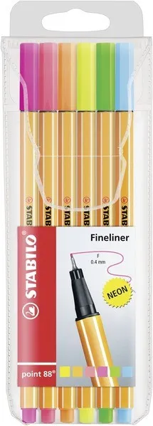 STABILO point 88 penna tecnica Fine Multicolore 6 pz - immagine 1