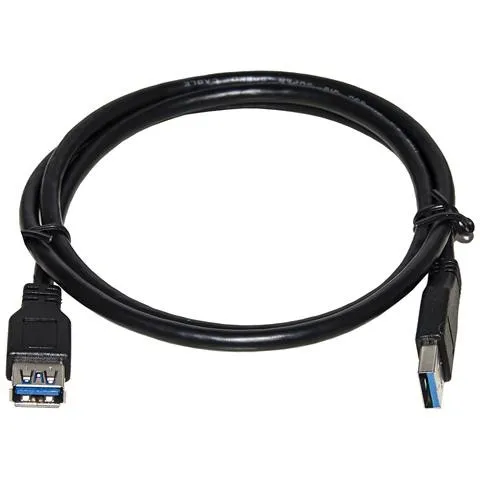Cavo Usb 3.0 A-A 1Mt M/F Prolunga Bk In Rame - immagine 1