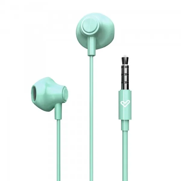 Cuffie auricolari Energy Sistem - Isolamento acustico - Microfono integrato - Controllo riproduzione - Connettore jack da 35 mm - Cavo da 120 cm. - Colore verde - immagine 1