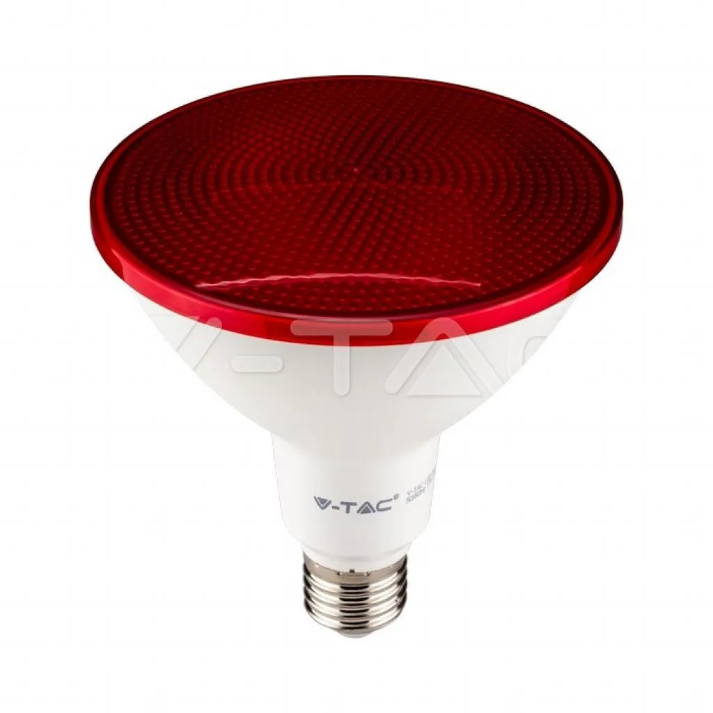V-TAC Lampadina LED E27 17W PAR38 Colore Rosso - immagine 1