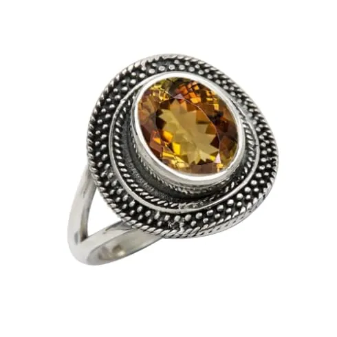 Anello placcato argento gemma Anlusite donna gioiello T1085AZ25_71 (22.6) - immagine 1