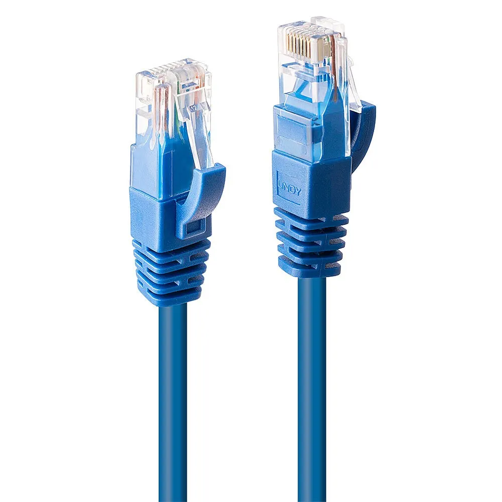 Lindy Cavo Di Rete Patch Cat. 6 U Utp 3 Mt Connettore Rj45 Blu - immagine 1