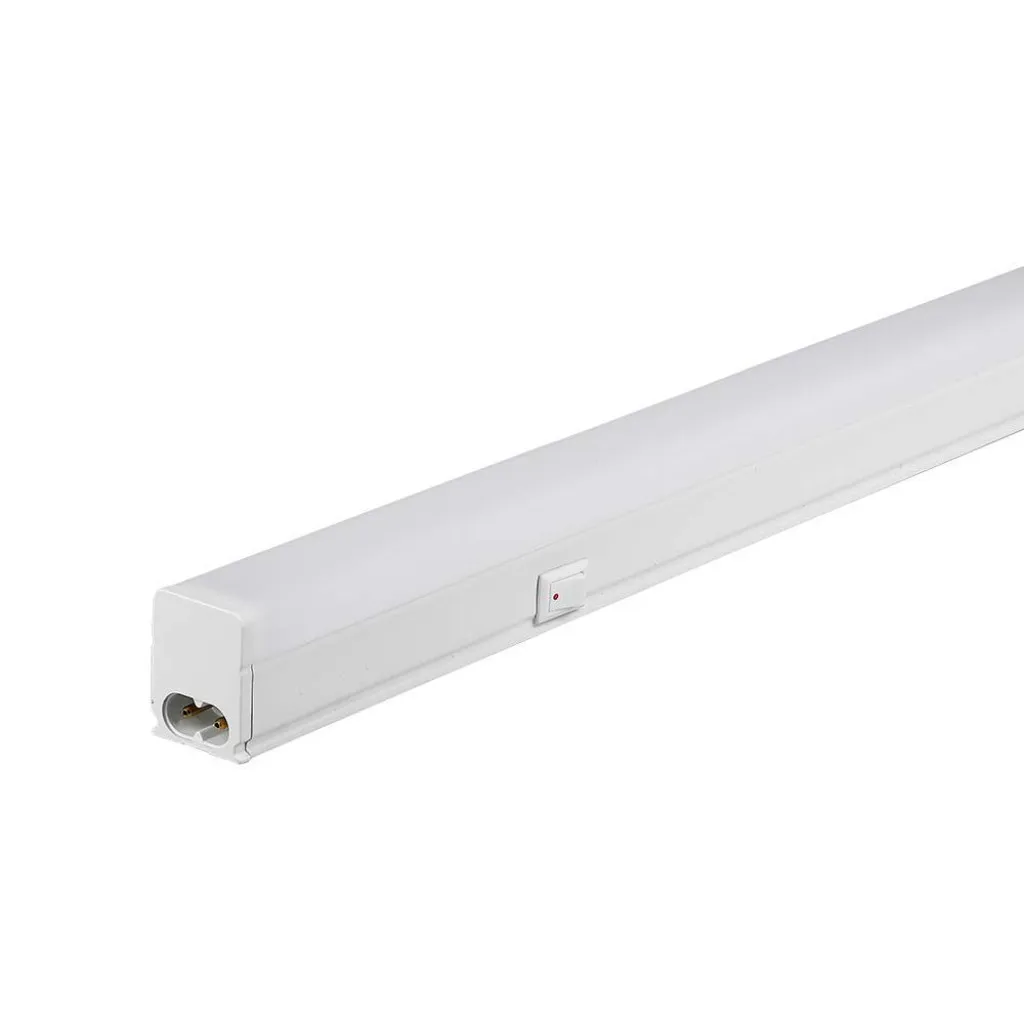 V-TAC PRO Plafoniera LED Chip Samsung Lineare 7W 60cm Raccordabile con Interruttore 4000K - immagine 1