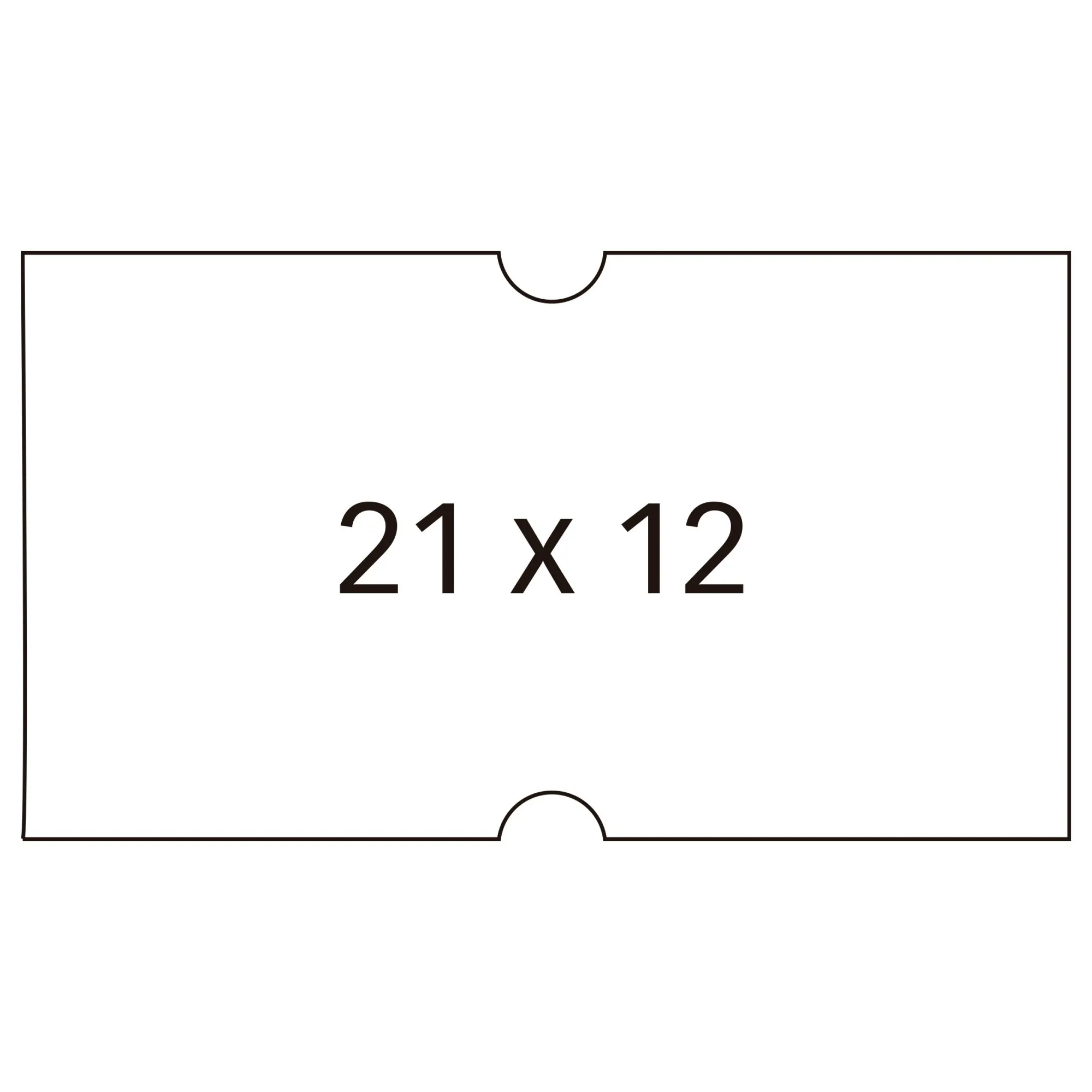 Apli Etichette Bianche per Prezzatrici 1 Linea - Dimensione 21 x 12mm - Confezione da 6 Rotoli da 1000 Etichette Ciascuno - Adesivo Rimovibile e Bordi Retti - Alta Qualità e Compatibili con i Modelli 101418 e 101948 - immagine 1