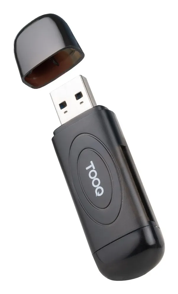 TooQ TQR-3002B lettore di schede USB 3.2 Gen 1 (3.1 Gen 1) Type-A Nero - immagine 1