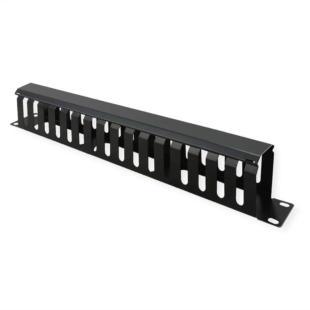 Value Piastra Gestione Cavi 40X80Mm Black - immagine 1