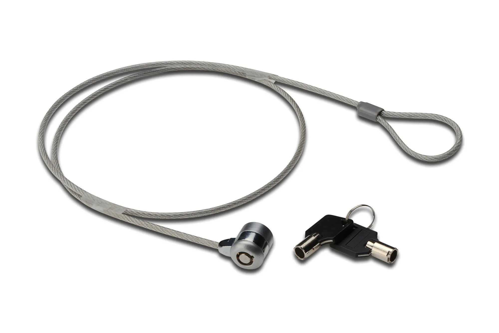 Cavo Di Sicurezza Mt. 150 Per Notebook Con Lucchetto E 2 Chiavi - immagine 1