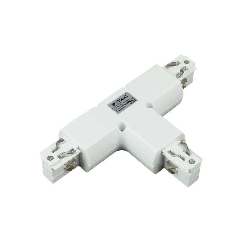 V-TAC Raccordo a T per Binario Trifase Colore Bianco - immagine 1
