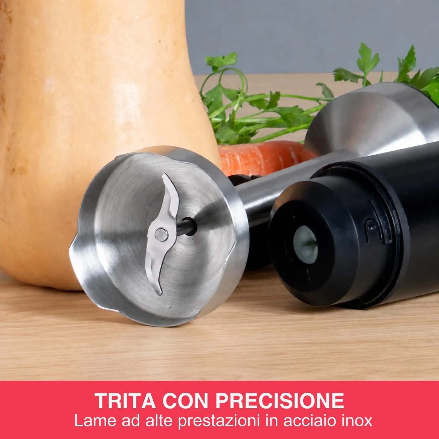 Black+Decker - Frullatore a immersione da 1500 W, acciaio inox, velocità variabile - immagine 4