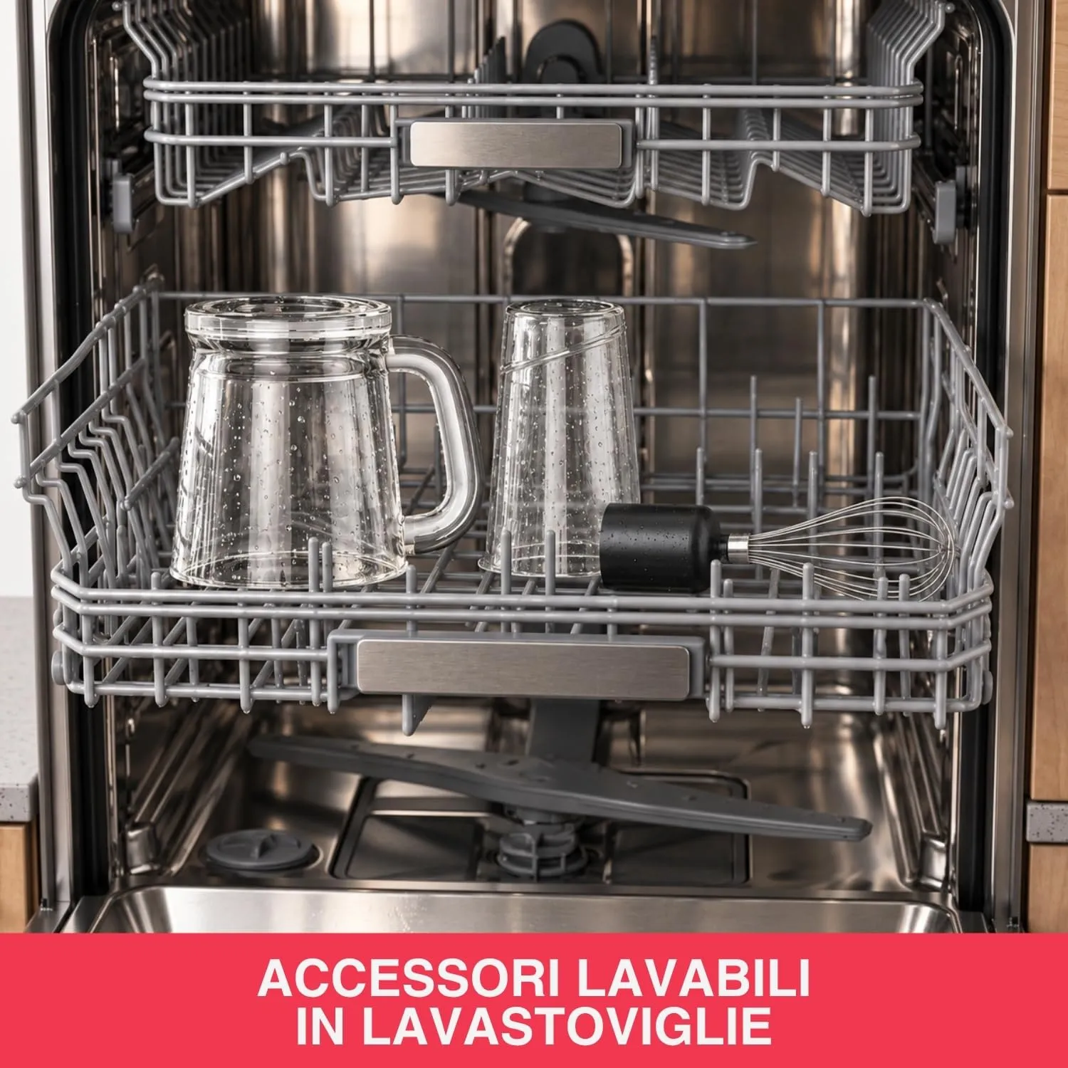 Black+Decker - Frullatore a immersione da 1500 W, acciaio inox, velocità variabile - immagine 8