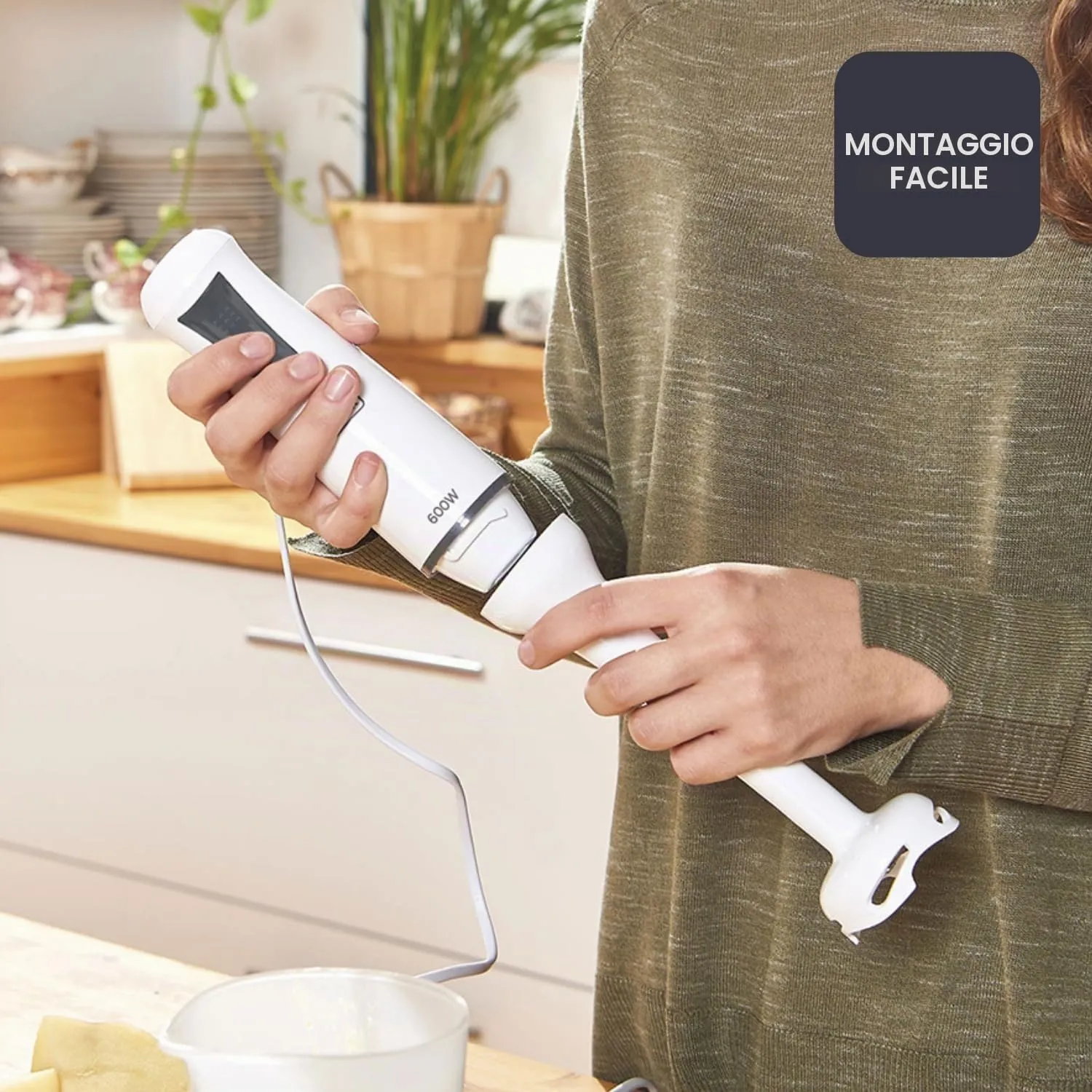 BLACK+DECKER - Frullatore ad Immersione 600W, Bicchiere 500ml - immagine 5