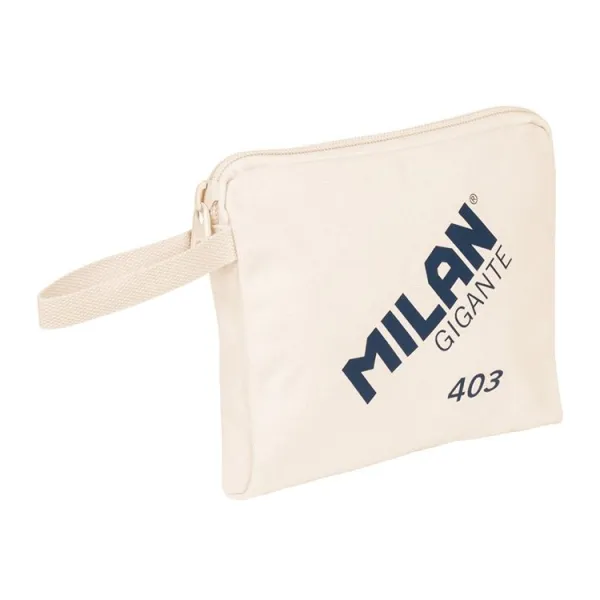 Borsa a mano Giant 403 della serie Milan 1918 - Dimensioni 265x22x3 cm - Chiusura con cerniera - 100% cotone - Colore beige - immagine 1