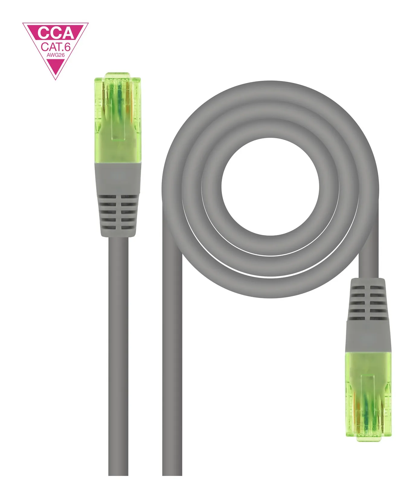 Nanocable 10.20.1420 cavo di rete Grigio 20 m Cat6 U/UTP (UTP) - immagine 1