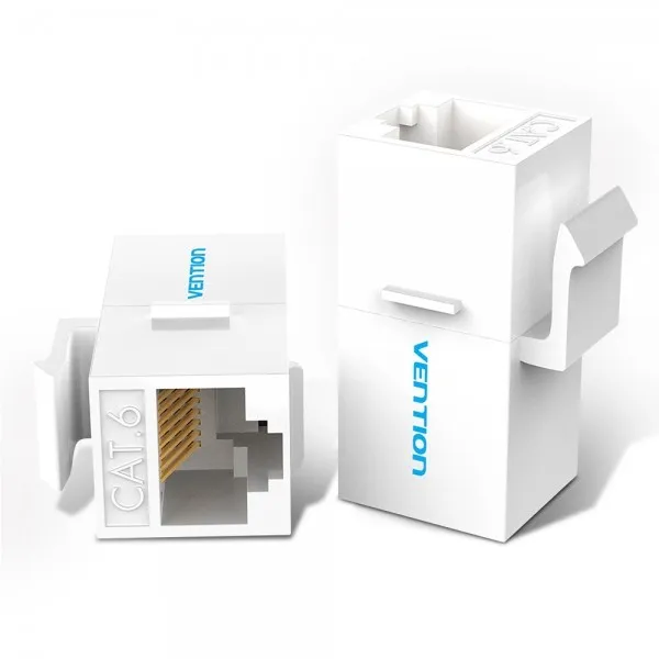 Vention Confezione da 5 connettori di rete UTP RJ45 Cat6 - Bianco - immagine 1