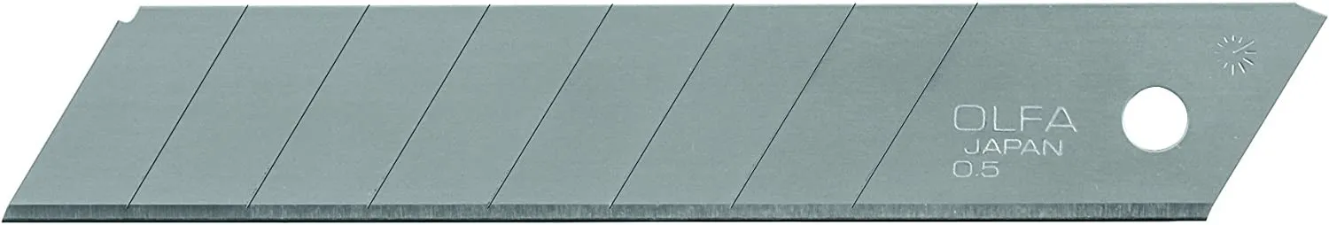 Olfa Confezione da 10 Lame di Ricambio per Cutter Olfa - 8 Segmenti - Larghezza 18mm - immagine 1