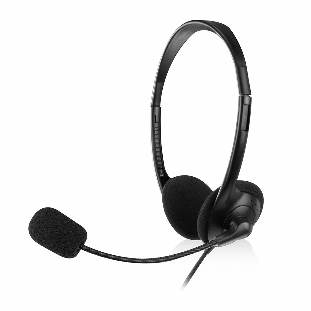 Ewent EW3563 cuffia e auricolare Cablato A Padiglione Musica e Chiamate Nero - immagine 1