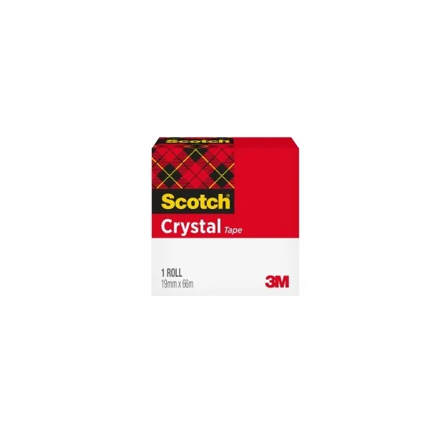 Nastro adesivo Scotch Crystal - 19 mm x 66 m - Colore trasparente - immagine 1