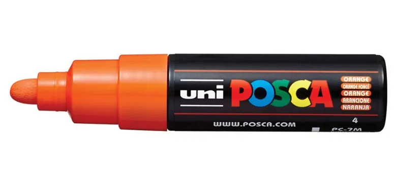Uni-Ball ChalkGlass PC-7M Arancia - immagine 1