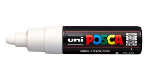 POSCA PC-7M Bianco - immagine 1