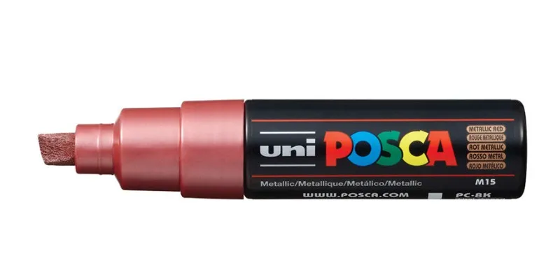 POSCA PC-8K Rosso Metallizzato - immagine 1