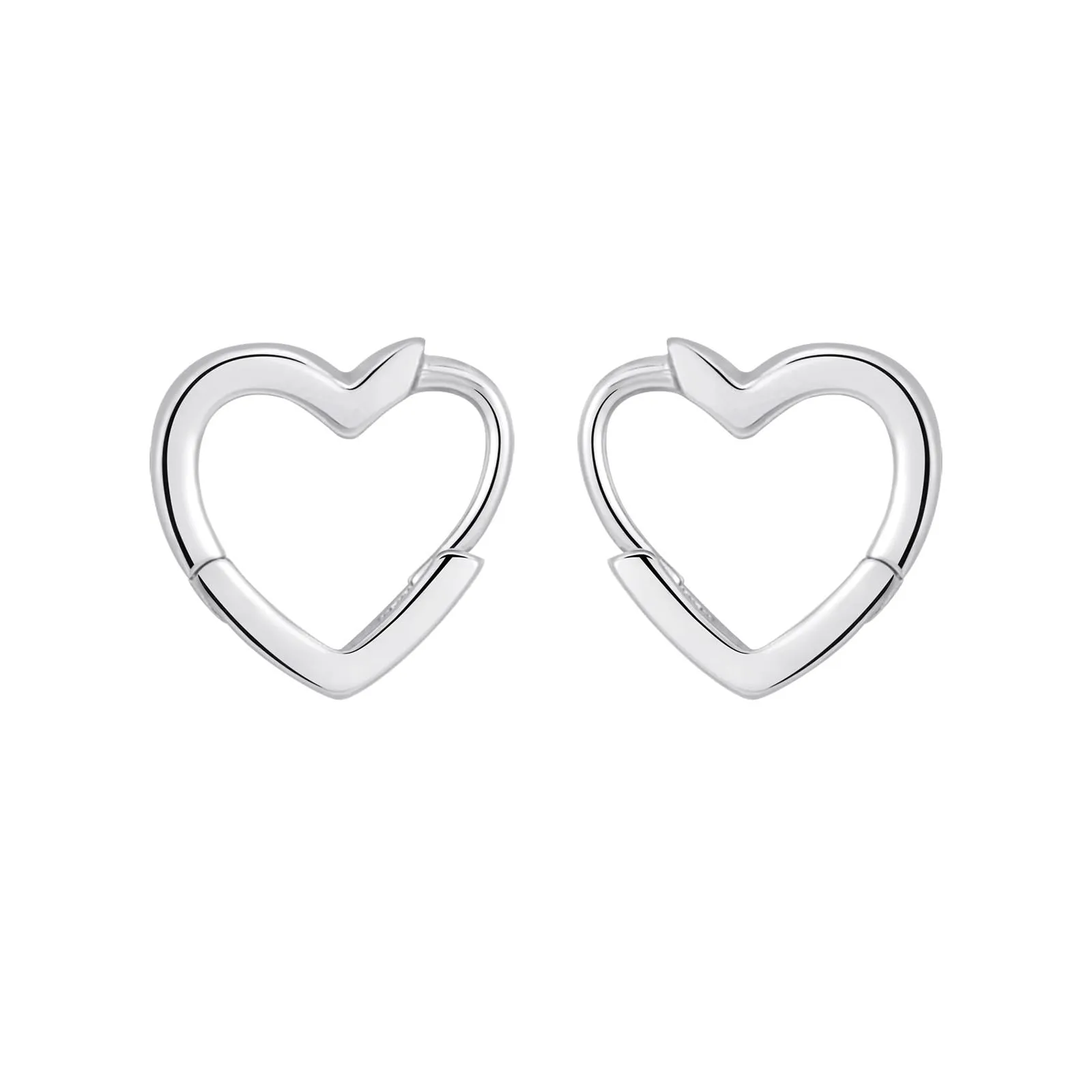 Orecchini Donna in Argento 925 a Cerchio Piccoli con Zircone Cubico - Ipoallergenici per Ragazze, 15mm, 1 Paia - immagine 1
