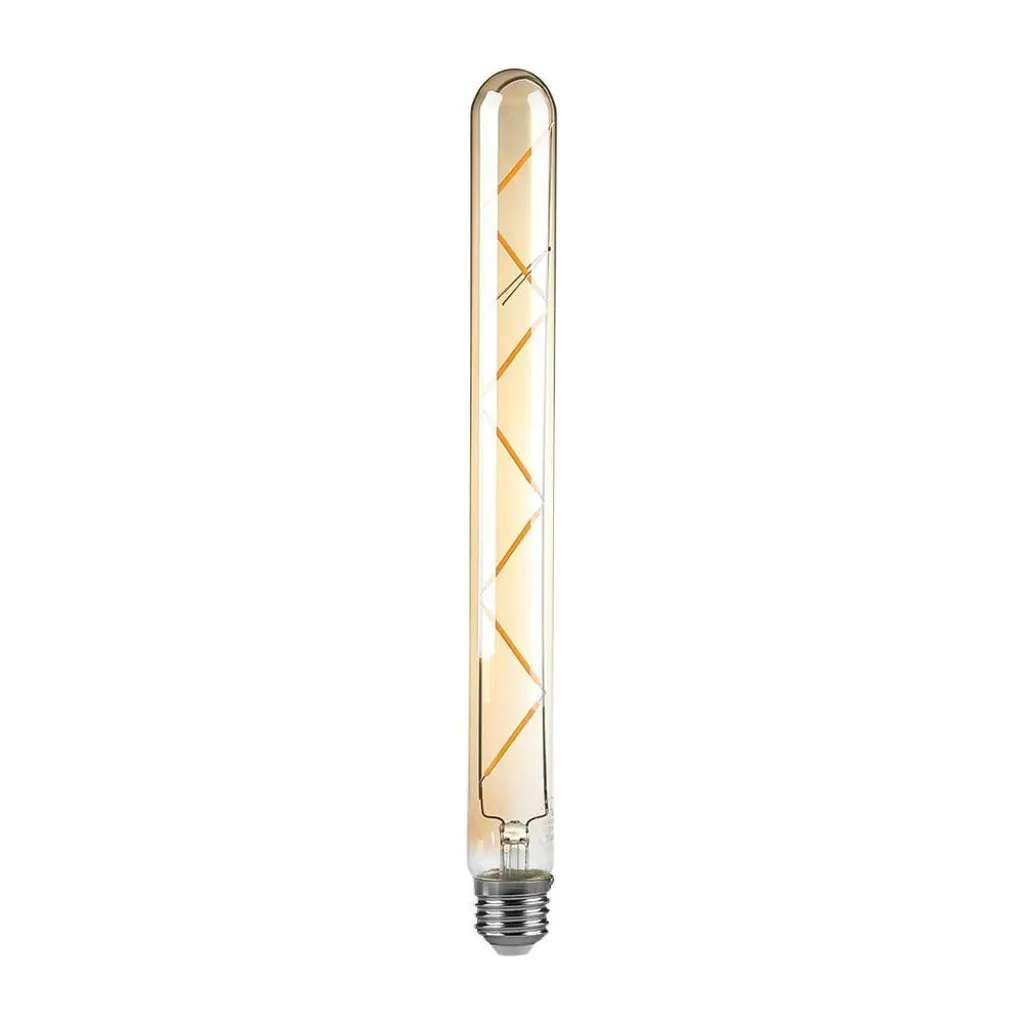 V-TAC Lampadina LED E27 7W 100LM/W T30 Filamento Ambrato 2200K - immagine 1