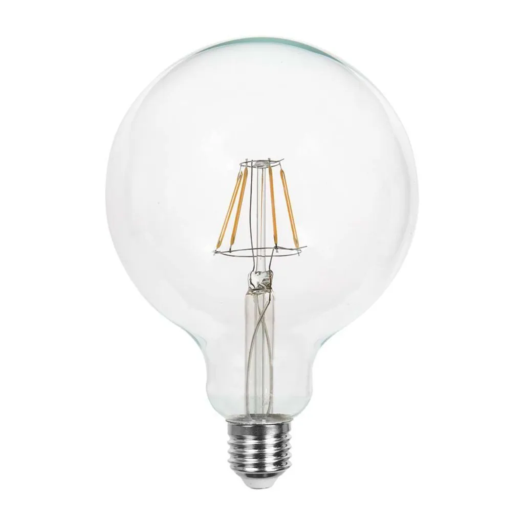 V-TAC Lampadina LED E27 12W G125 Filamento Trasparente 6500K - immagine 1