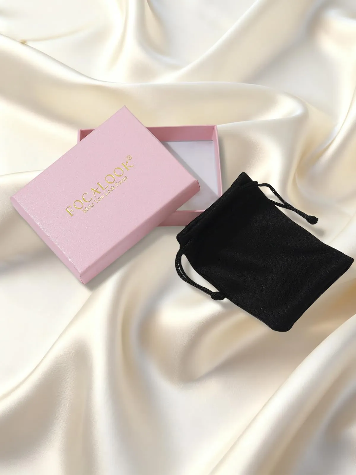 FOCALOOK Nero 50cm Collana Donna Uomo Acciaio Inossidabile - immagine 7