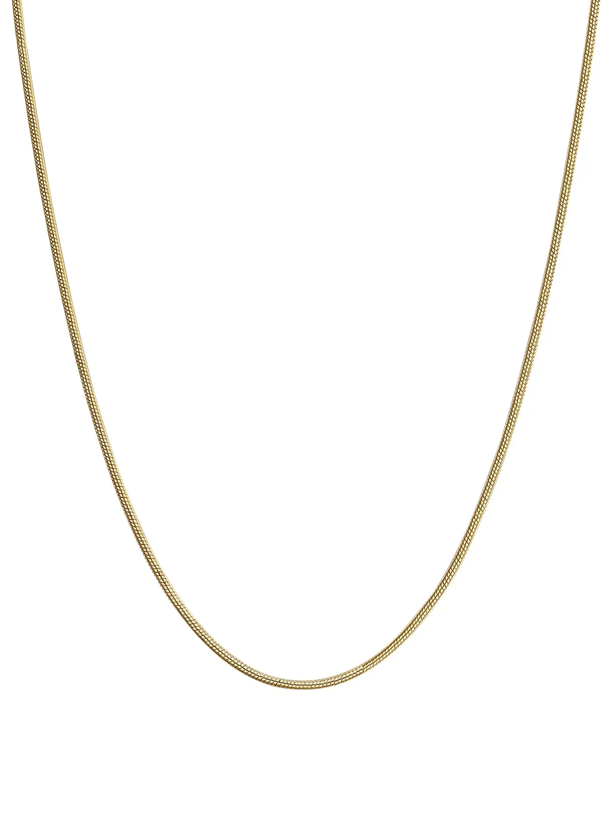 FOCALOOK Oro 50cm Collana Donna Uomo Acciaio Inossidabile - immagine 1