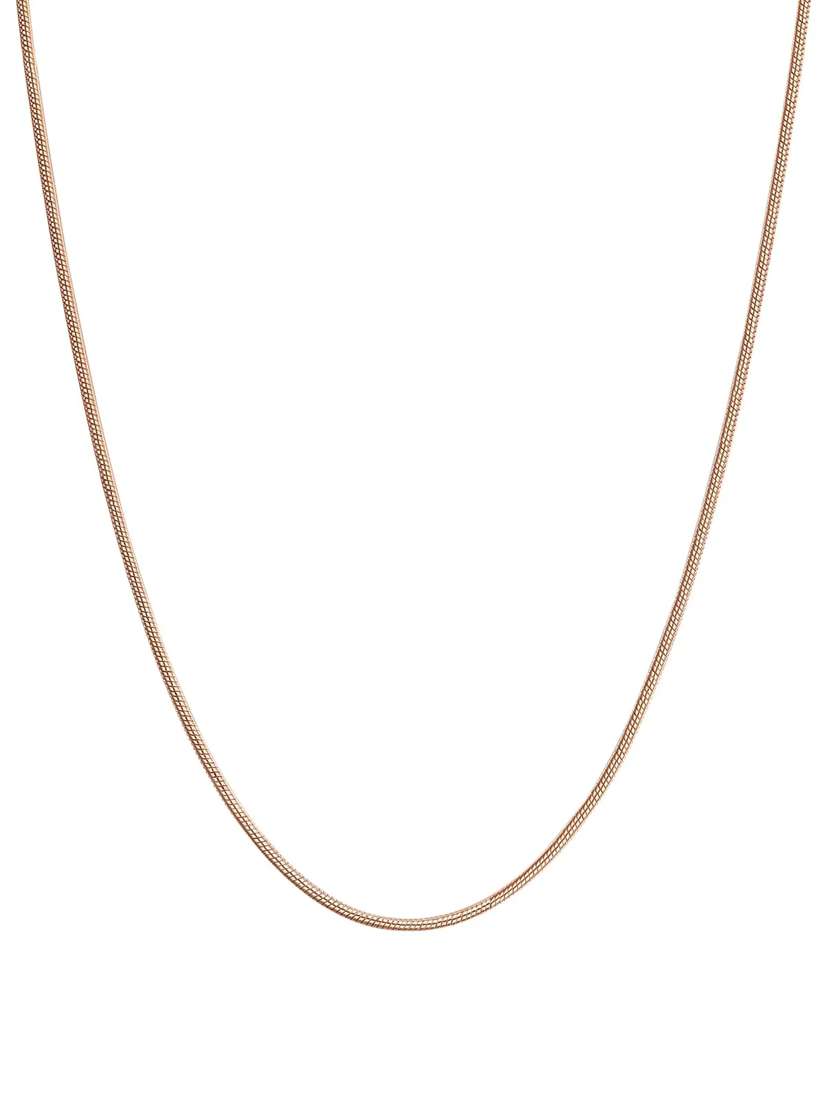 FOCALOOK Oro Rosa 75cm Collana Donna Uomo Acciaio Inossidabile - immagine 1